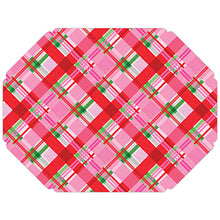 Load image into Gallery viewer, Pink/Red Plaid Placemats
