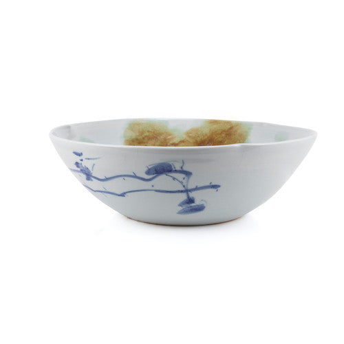Swirl Bowl Blue Water Village
