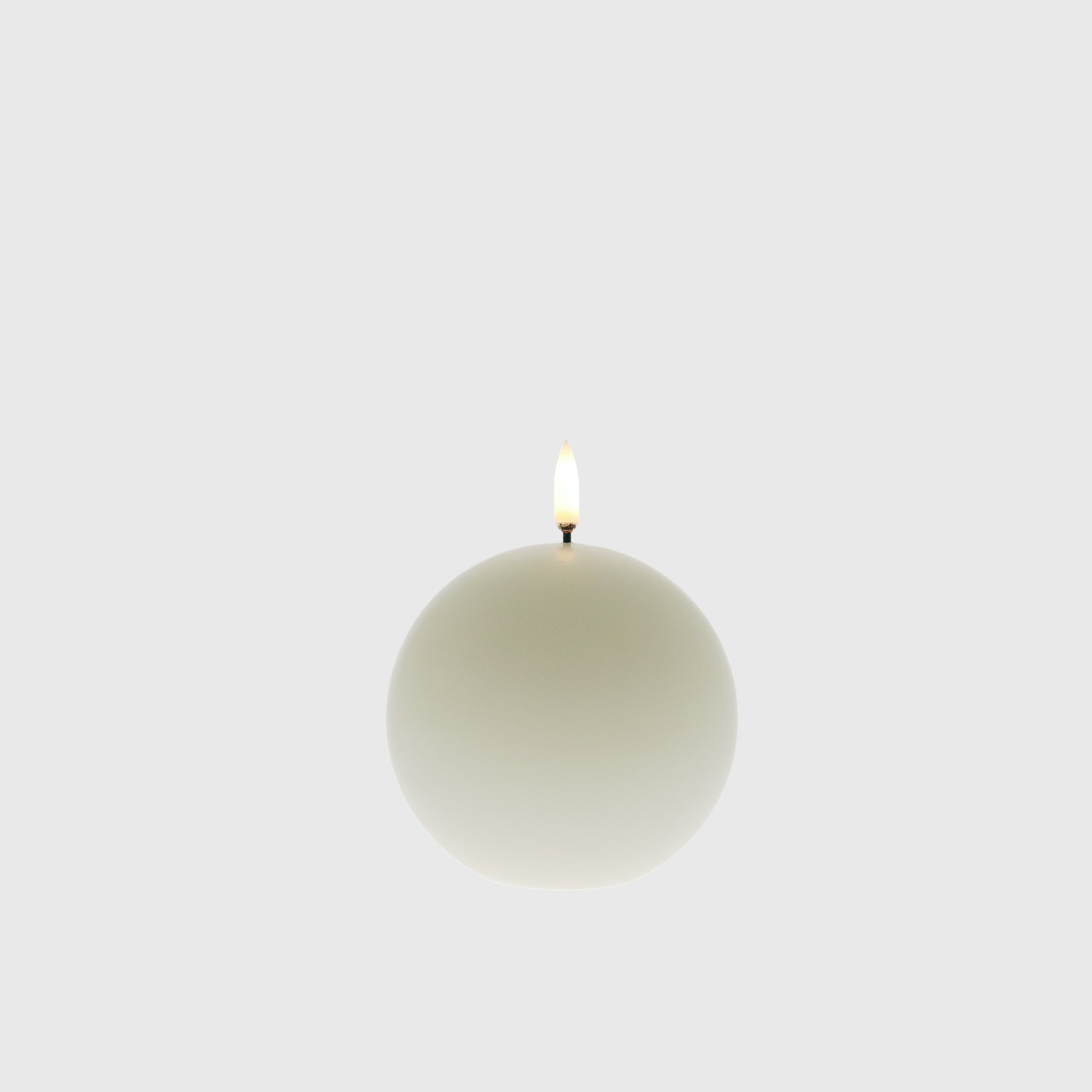 Ivory Round Flameless Candle