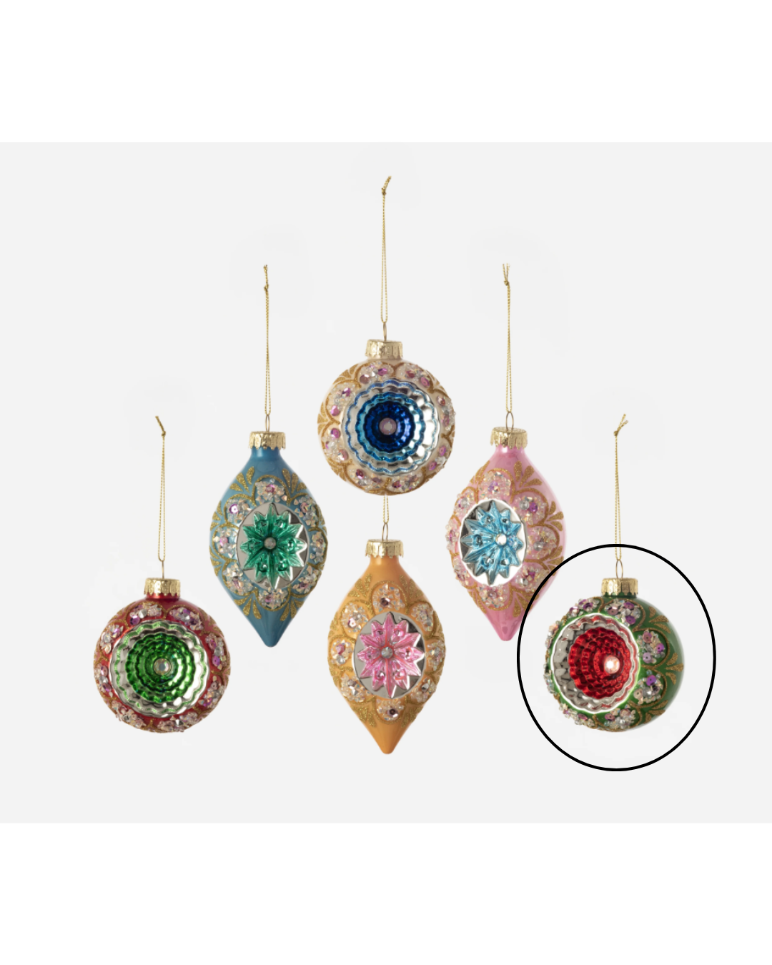 Reflector Starburst Ornaments
