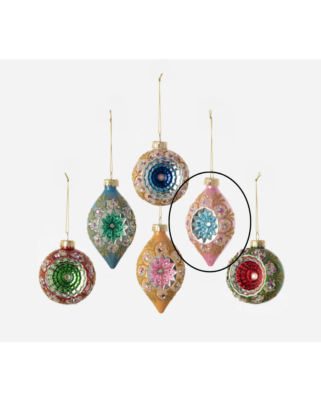 Reflector Starburst Ornaments