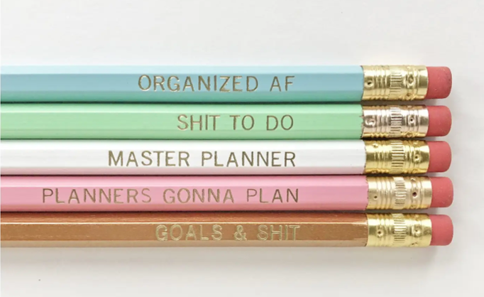 Charming & Cheeky Pencil Set