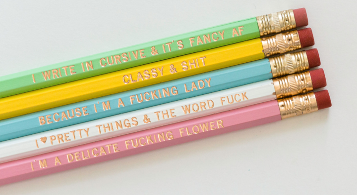 Charming & Cheeky Pencil Set