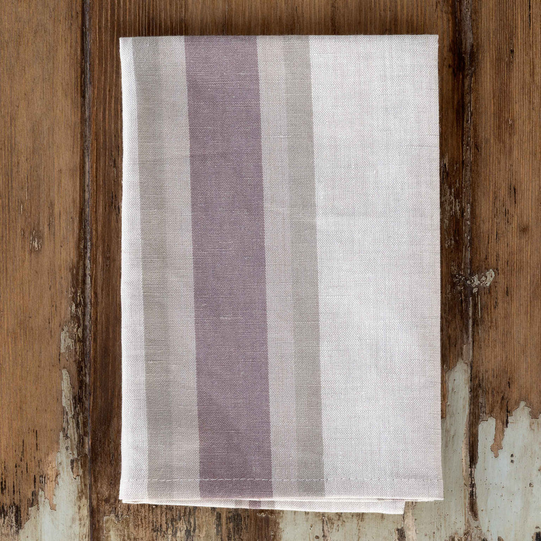 Dusty Pastel Striped Cloth Napkin