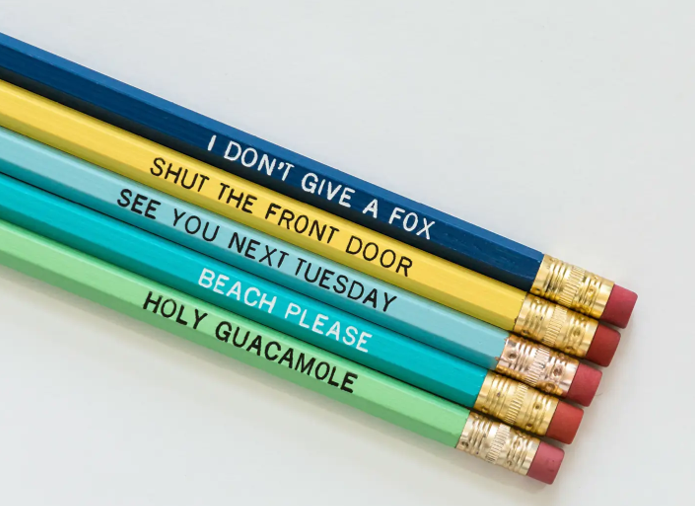 Charming & Cheeky Pencil Set