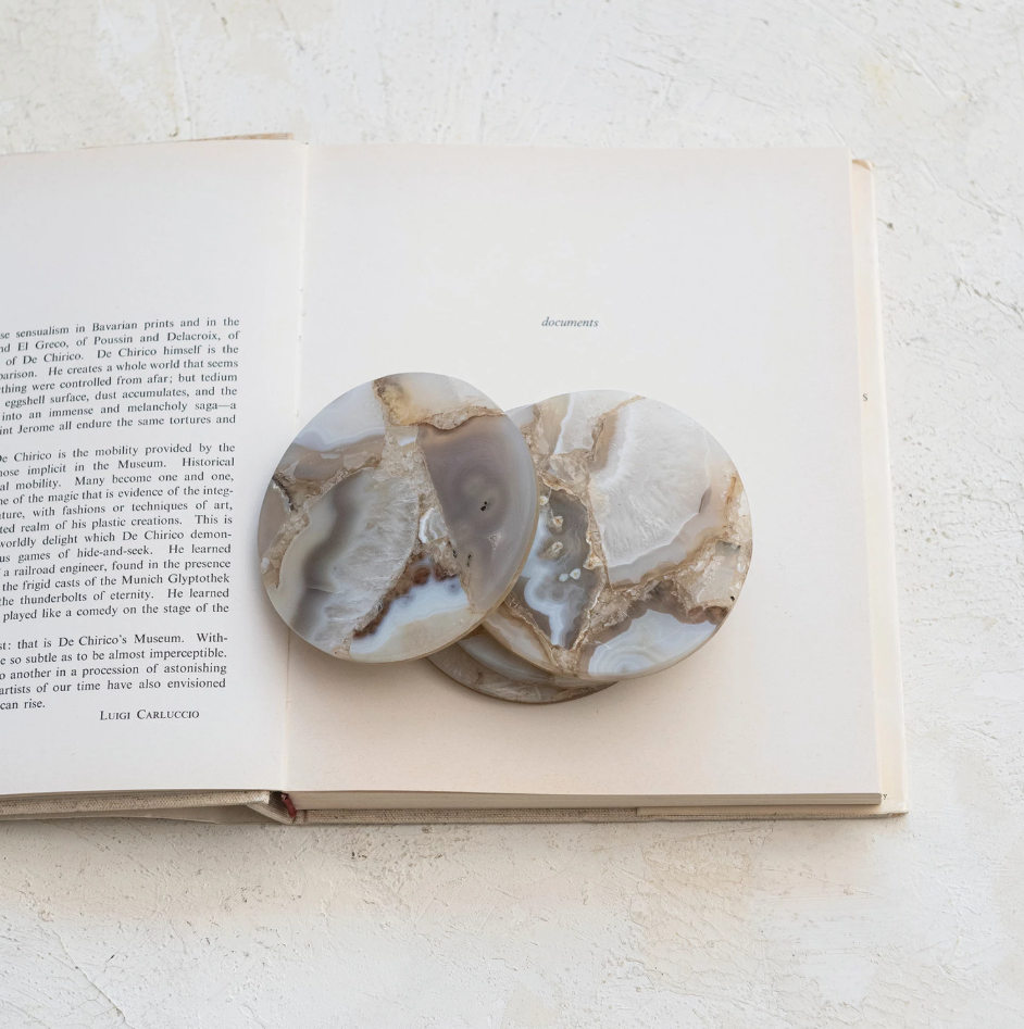 Agate Coasters, Set of 4