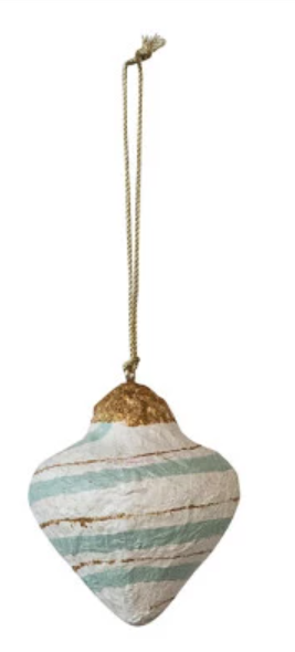 Handmade Paper Mache Ornament