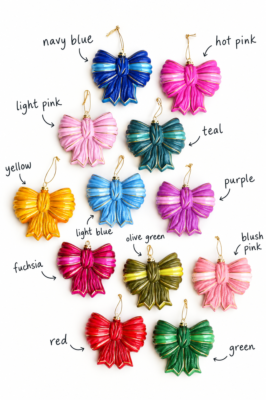 Satin Bow Ornaments