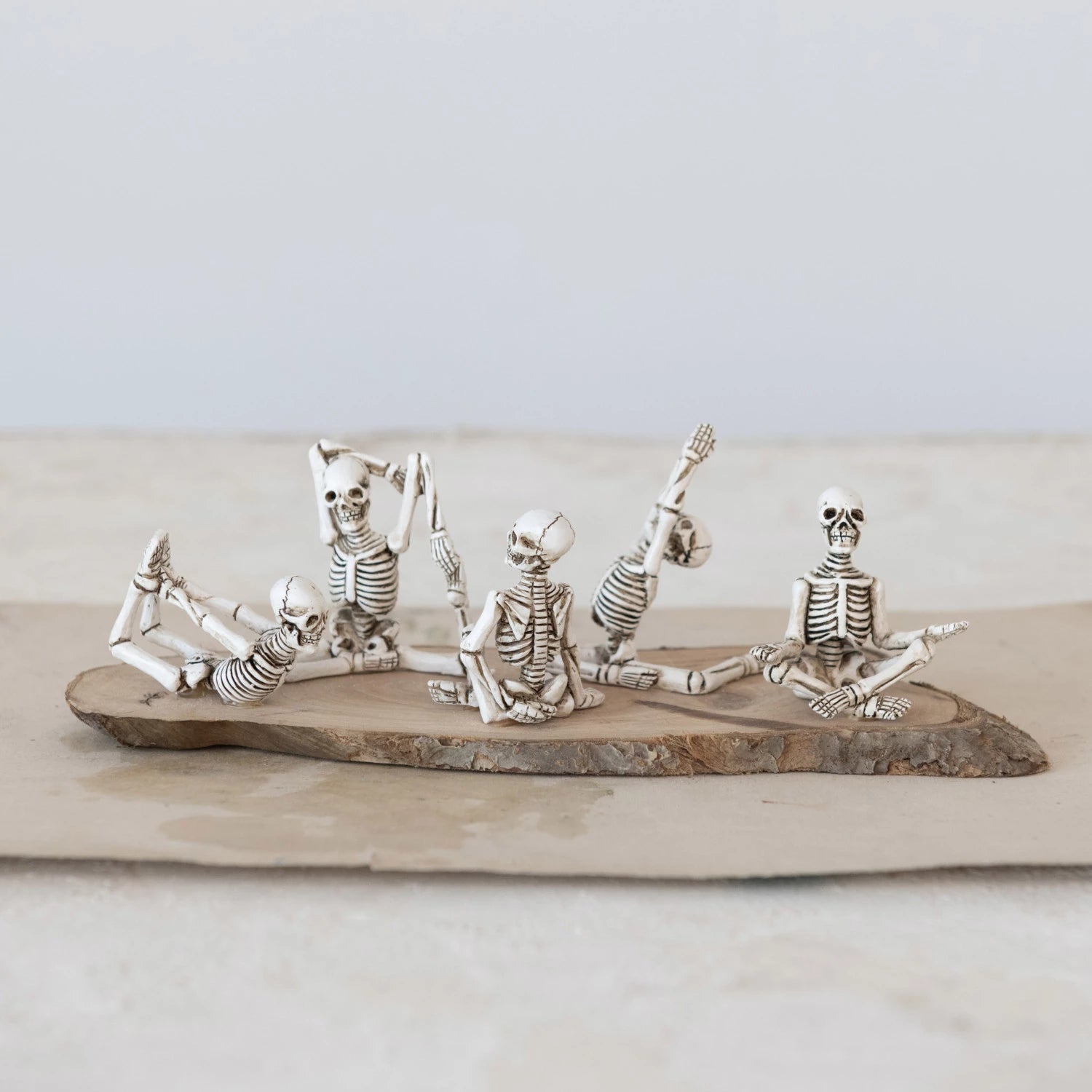 Skeleton in Yoga Pose, set of 5