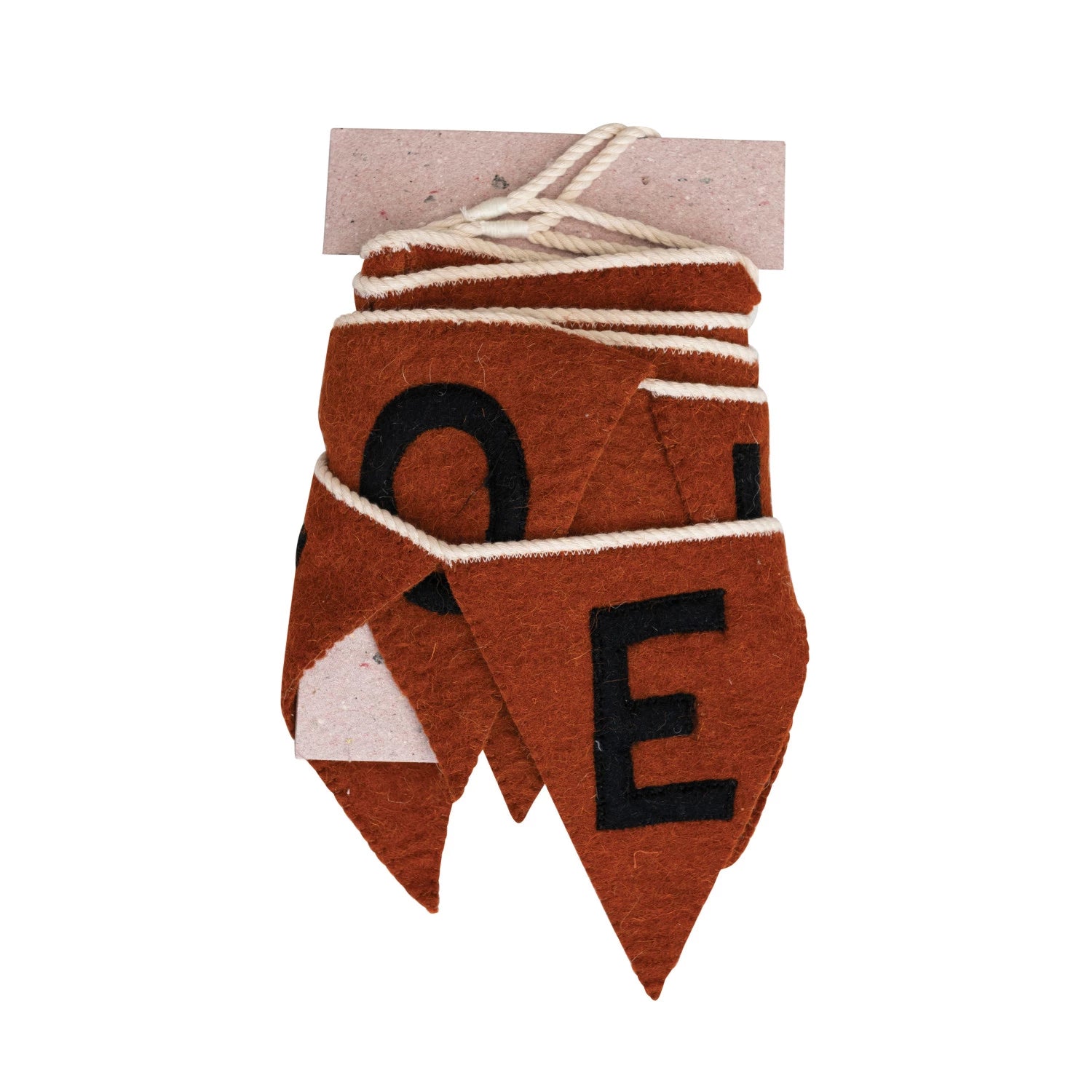 Vintage Look "Happy Halloween" Wool Felt Pennant Banner