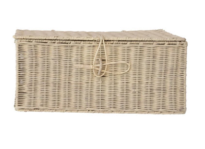 Hand-Woven Rattan Boxes with Closures