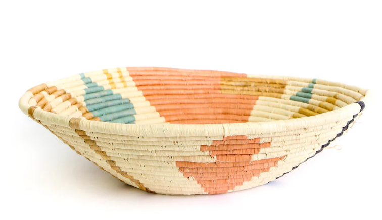 16" Jumbo Peach Round Basket