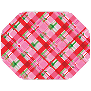 Pink/Red Plaid Placemats