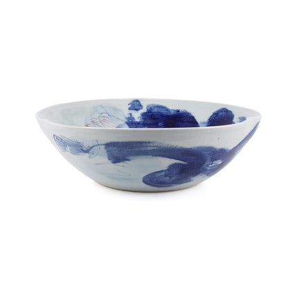 Swirl Bowl Blue Water Village