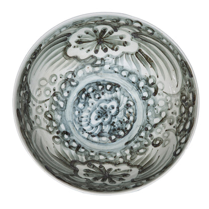 Indigo Blue Sea Flower Bowl