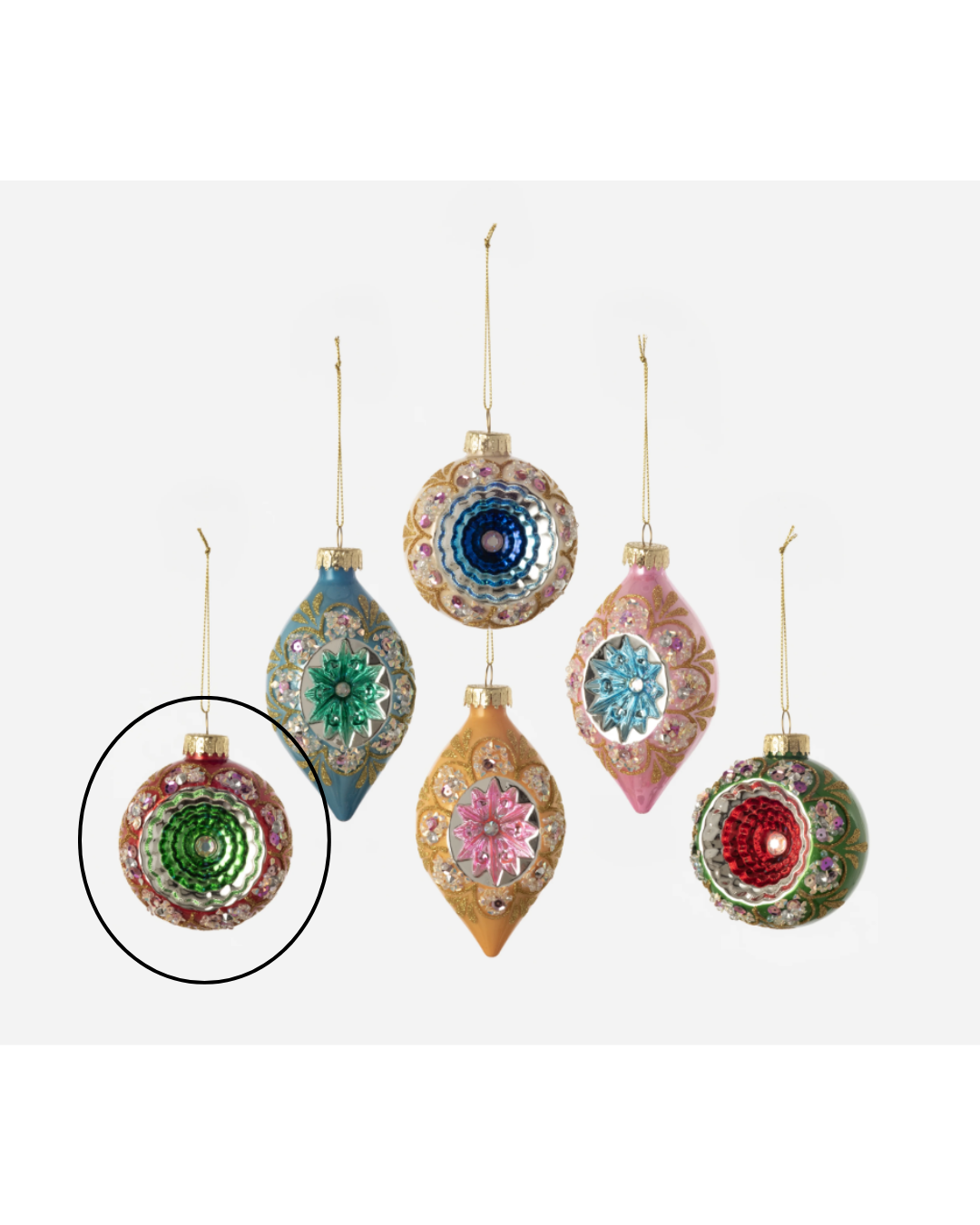 Reflector Starburst Ornaments