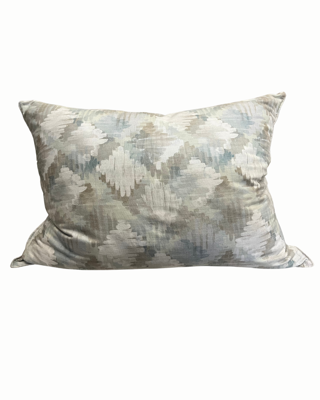 Blue Green Abstract Pillow