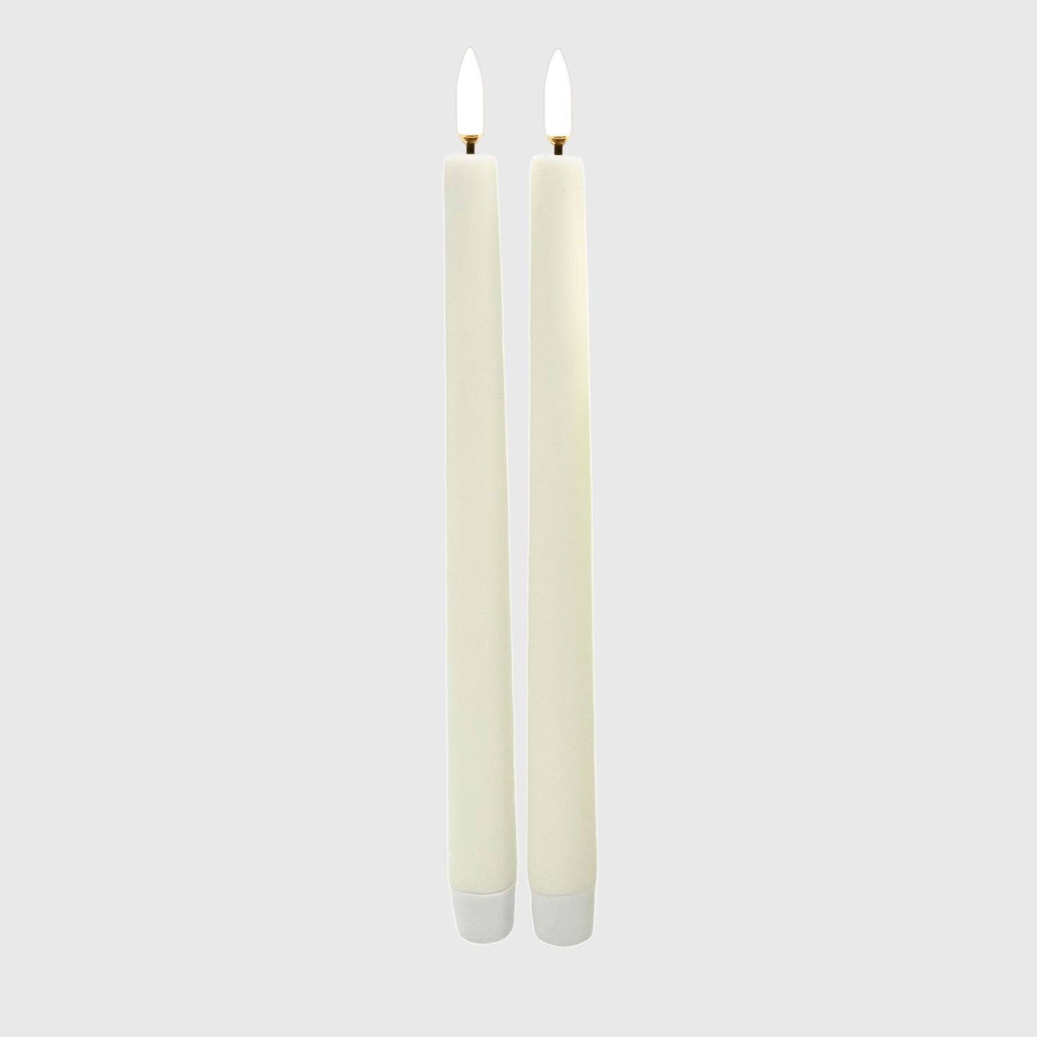 Ivory Taper Flameless Candles