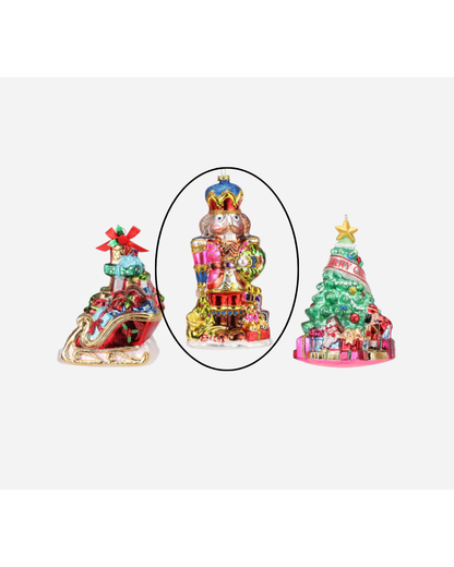 Nutcracker, Tree &amp; Sleigh Ornaments