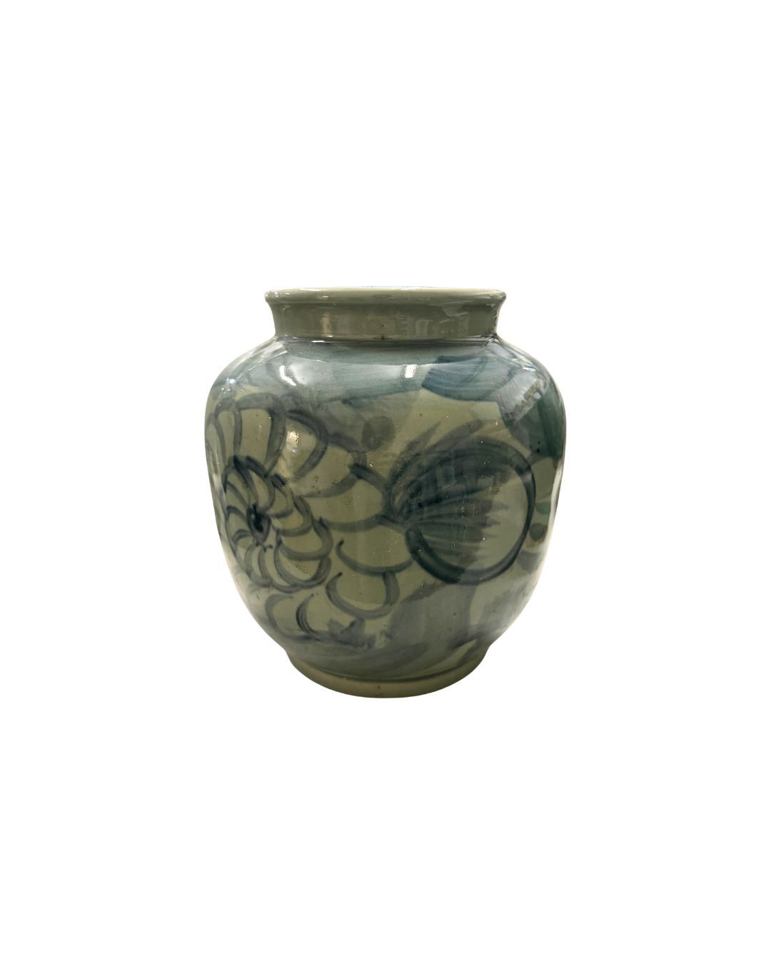 Blue &amp; White Daisy Flower Lantern Jar