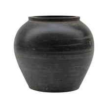 Load image into Gallery viewer, Vintage Charcoal/ Gray pottery Jar
