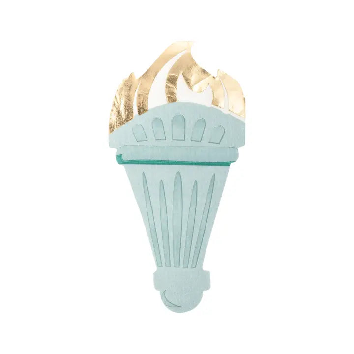 Lady Liberty Shaped Paper Dinner Napkin