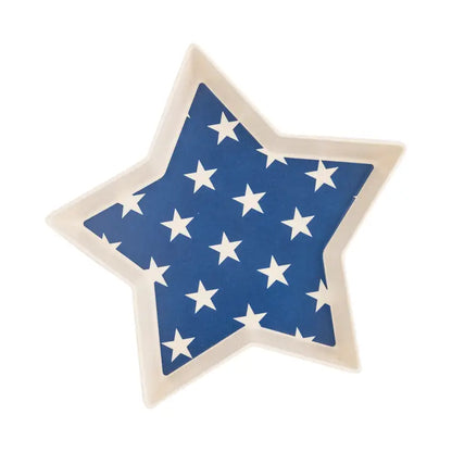 Blue Star Reusable Bamboo Serving Tray