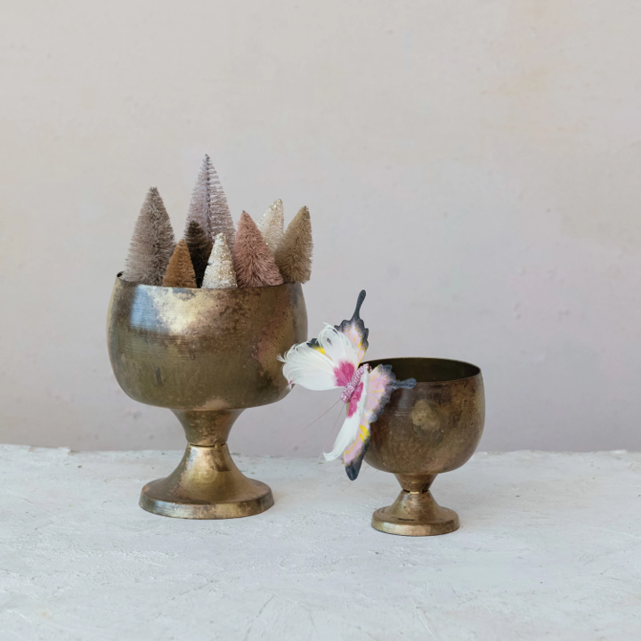 Metal Footed Bowl