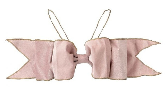 Pink Velvet Premade Bow