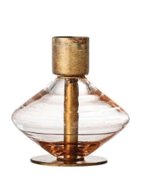 Blown Glass Taper Candle Holders