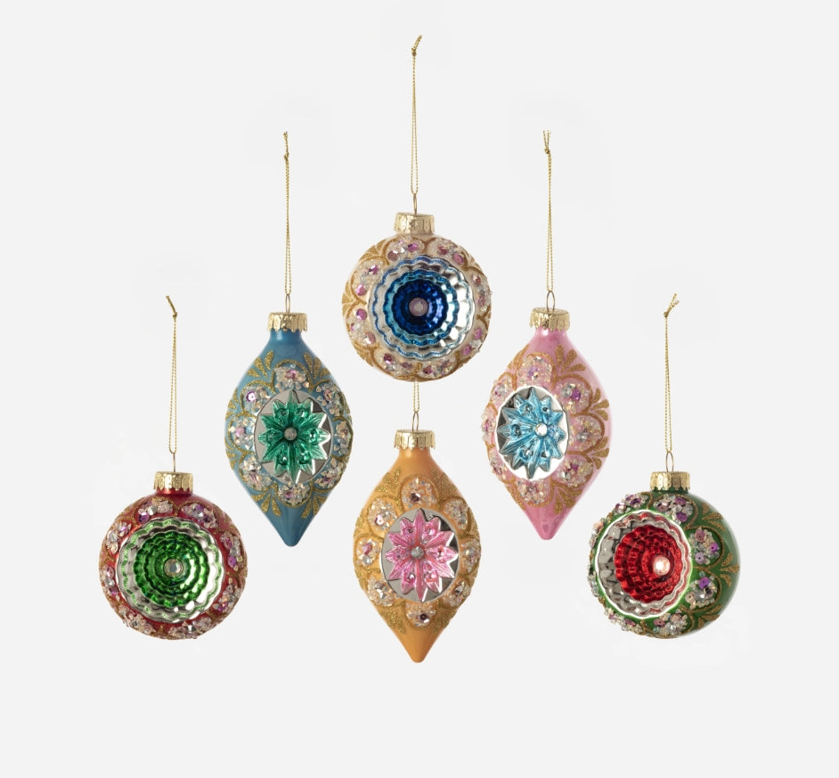 Reflector Starburst Ornaments