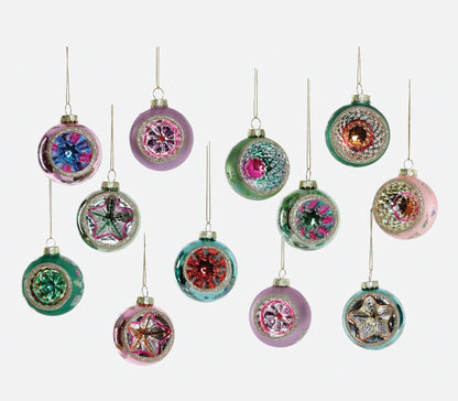 Reflector Glass Ornaments - Box Set of 12