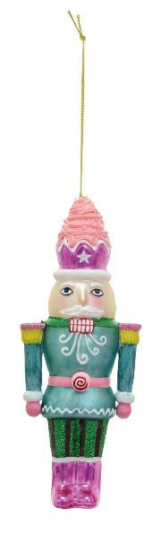 Glass Nutcracker Ornament