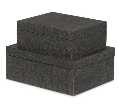 St. Tropez Decorative Boxes - Seal Brown