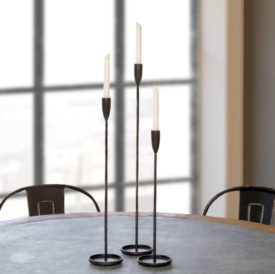 Primitive Iron Taper Holders