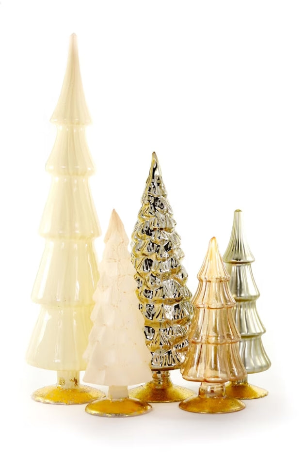Ivory Hue Trees - Set of 5
