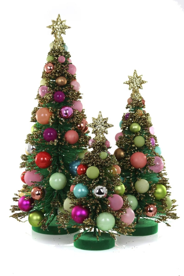 Merry &amp; Bright Trees - Set of 3