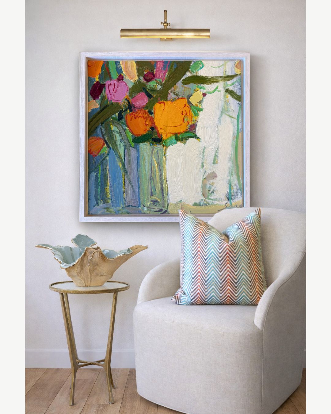 Vibrant Chevron Pillow