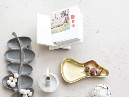Interlocking Marble Book Holder