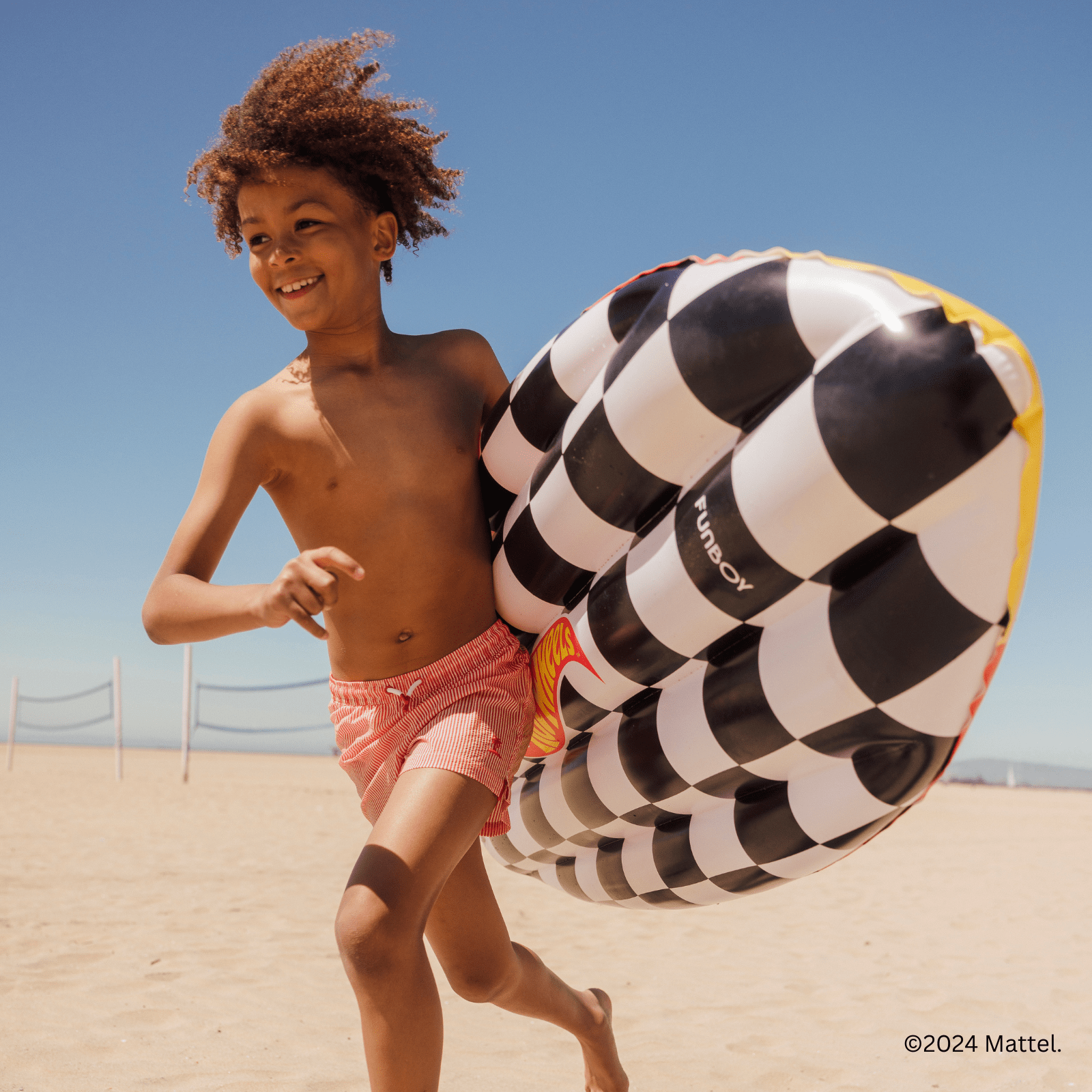 FUNBOY x Hot Wheels Checkered Flame Surfboard (Reversible) Float