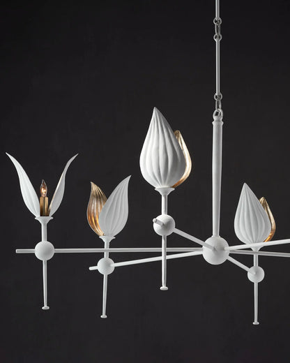 Peace Lily White Chandelier
