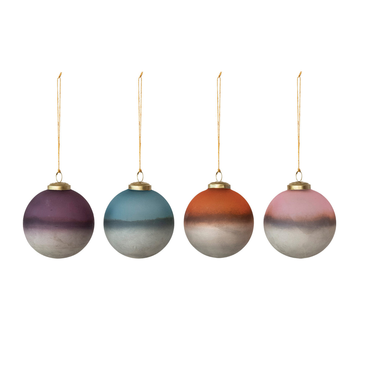 Metallic Ombre Ball Ornaments Set