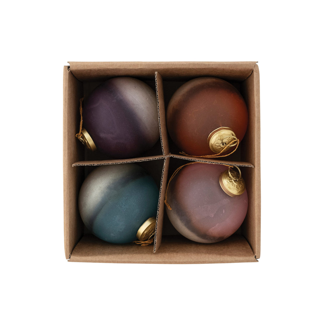 Metallic Ombre Ball Ornaments Set