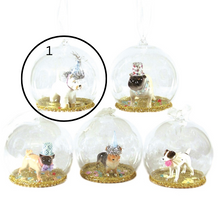 Load image into Gallery viewer, Dog Globe Ornament
