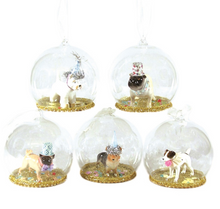 Load image into Gallery viewer, Dog Globe Ornament
