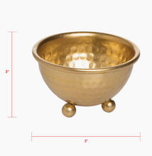 Load image into Gallery viewer, Hammered Mini Metal Bowl
